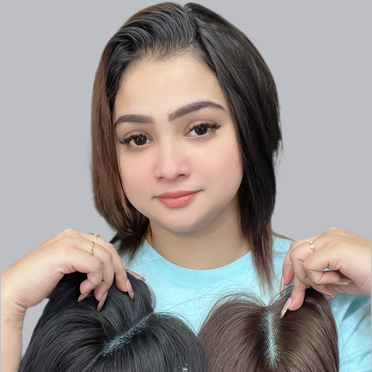 Net Base Human Hair Topper for women for getting natural volume and flawless look