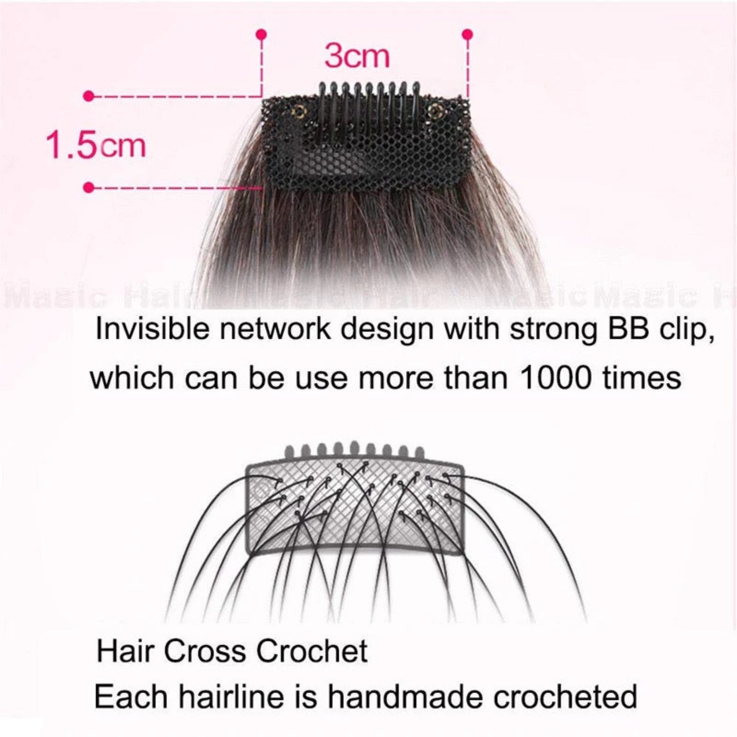 100% human hair bangs extension for women in Darkest brown, natural brown dark brown and light brown colour