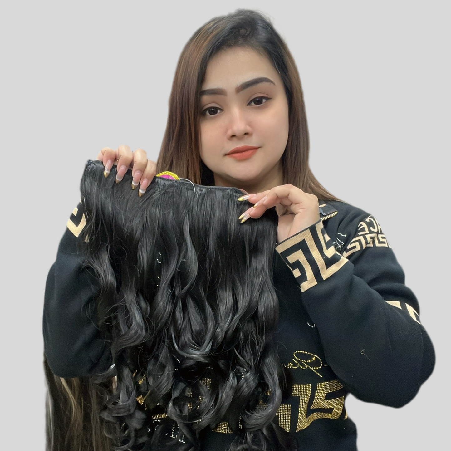 5 Clips Curly Hair Extensions- Effortless Volume & Glamour