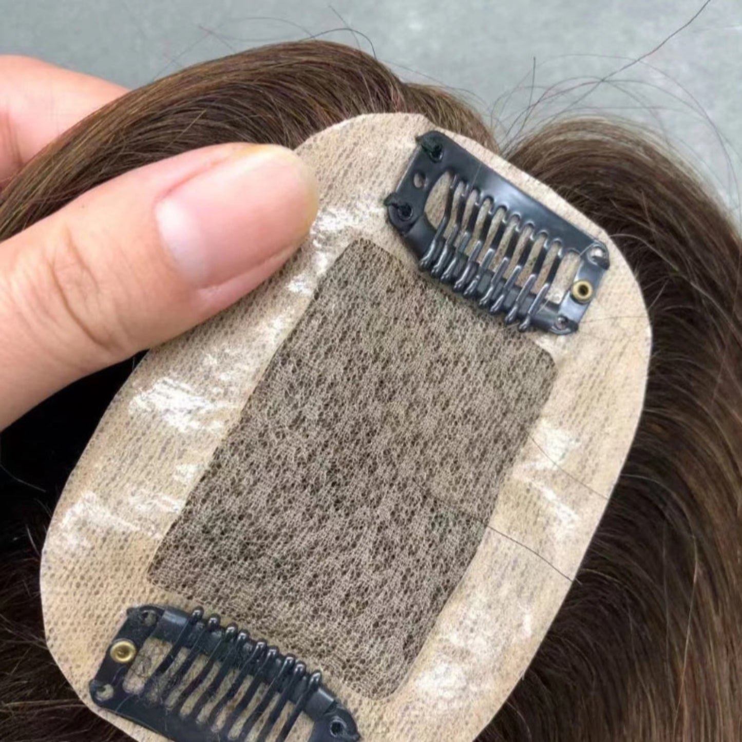2 Clips Hair Topper - Lightweight, Natural Coverage for Thinning Hair