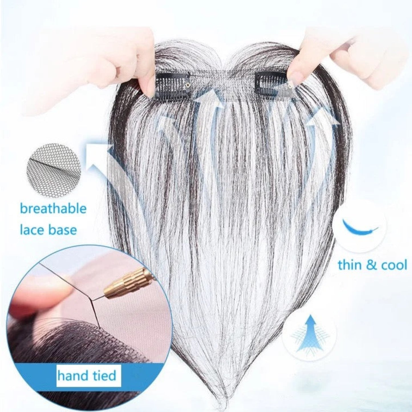Front Layer 2 Clip 100% Human Hair – Enhance Your Look