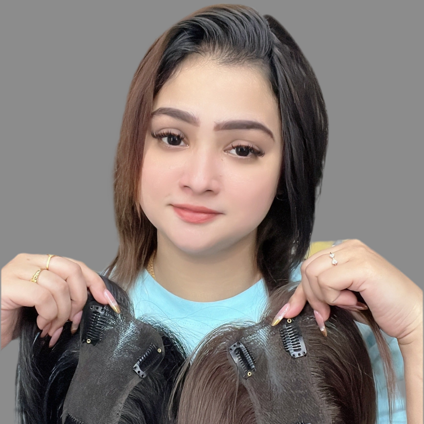 Net Base Human Hair Topper for women for getting natural volume and flawless look