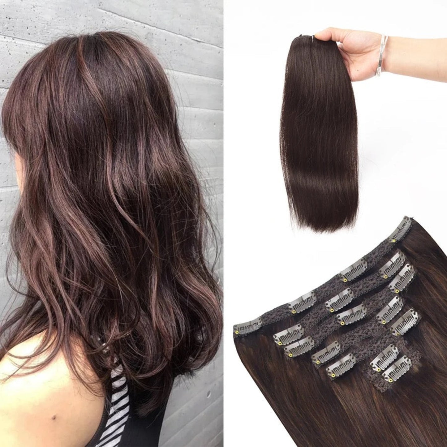 16 Clips Extension - black back side