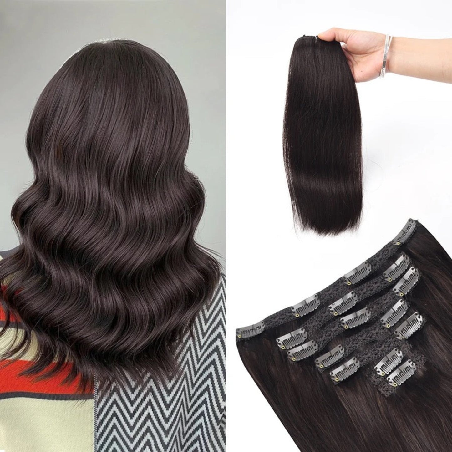 16 Clips Extension – Instant Length for Effortless Style