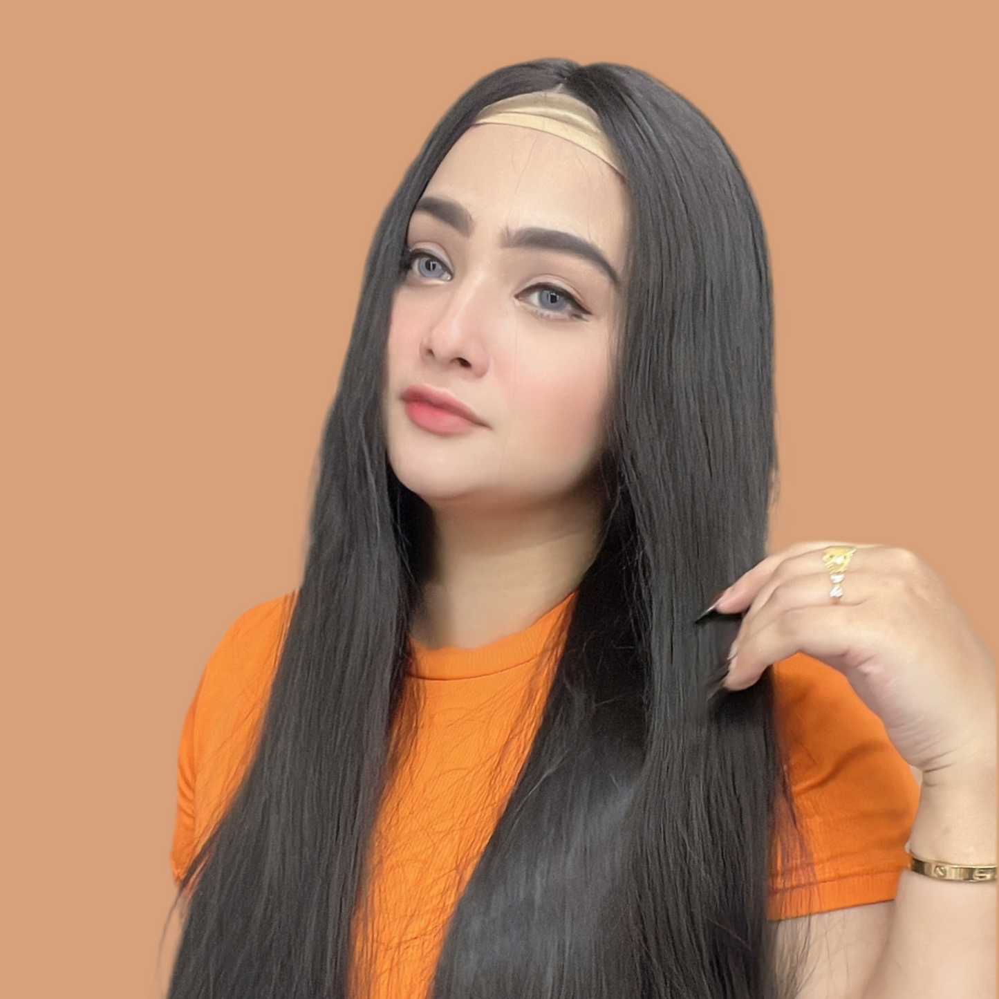 40 inches Long Lace Wig – Heatproof, Washable