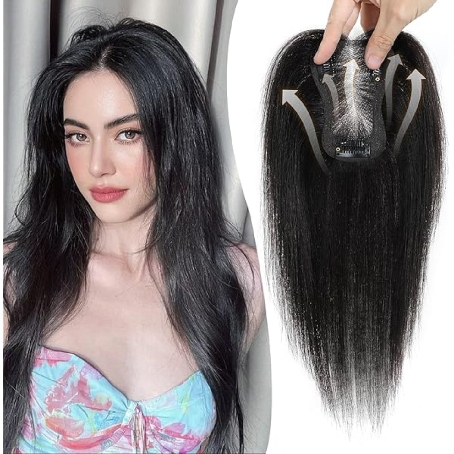 Net Base Human Hair Topper for women for getting natural volume and flawless look
