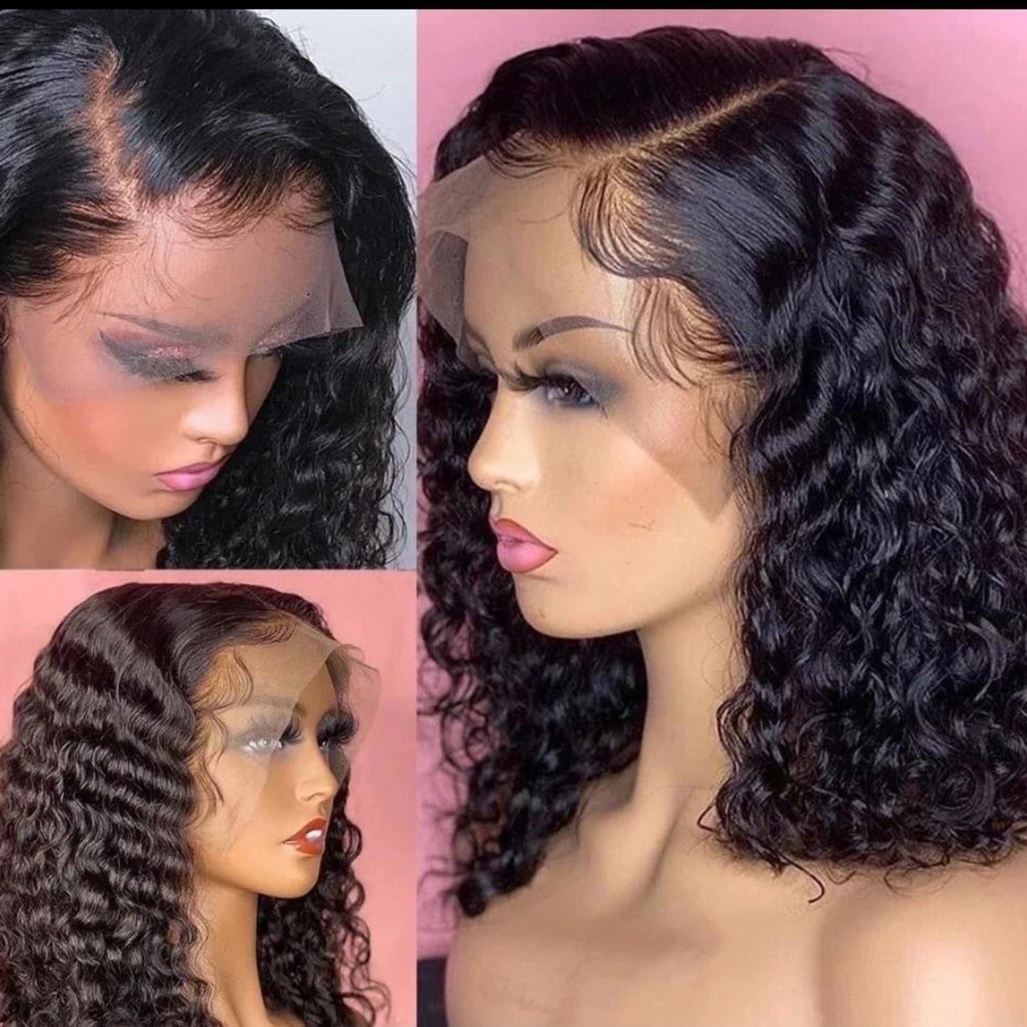 Curly Full HD Lace Wig - 100% Human Hair for Natural, Voluminous Curl