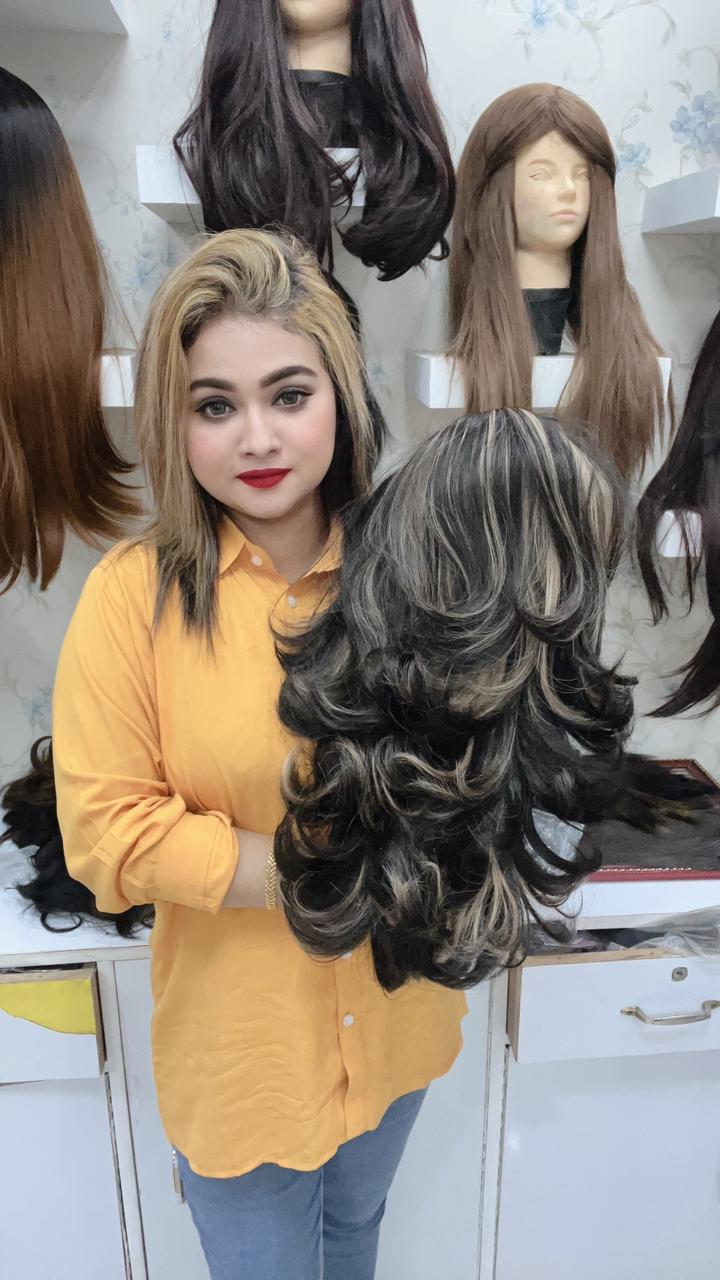 Step Cut Half Wig – Natural Look with Stylish Layers