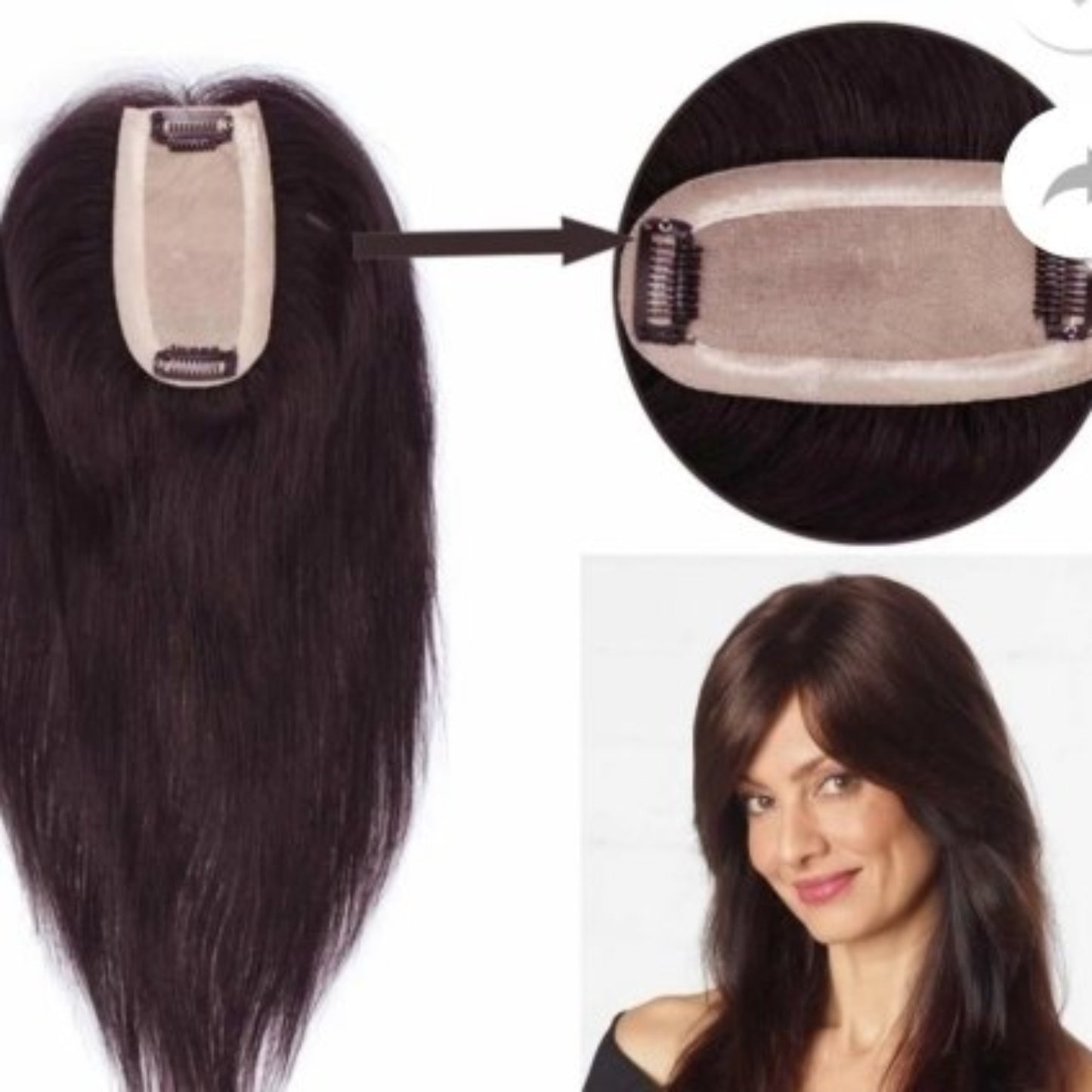 Big Base Hair Topper - Voluminous Coverage for Thinning Hair