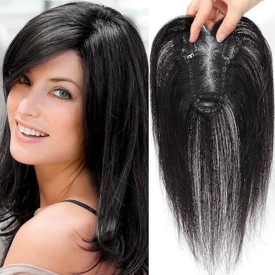 Net base human hair topper